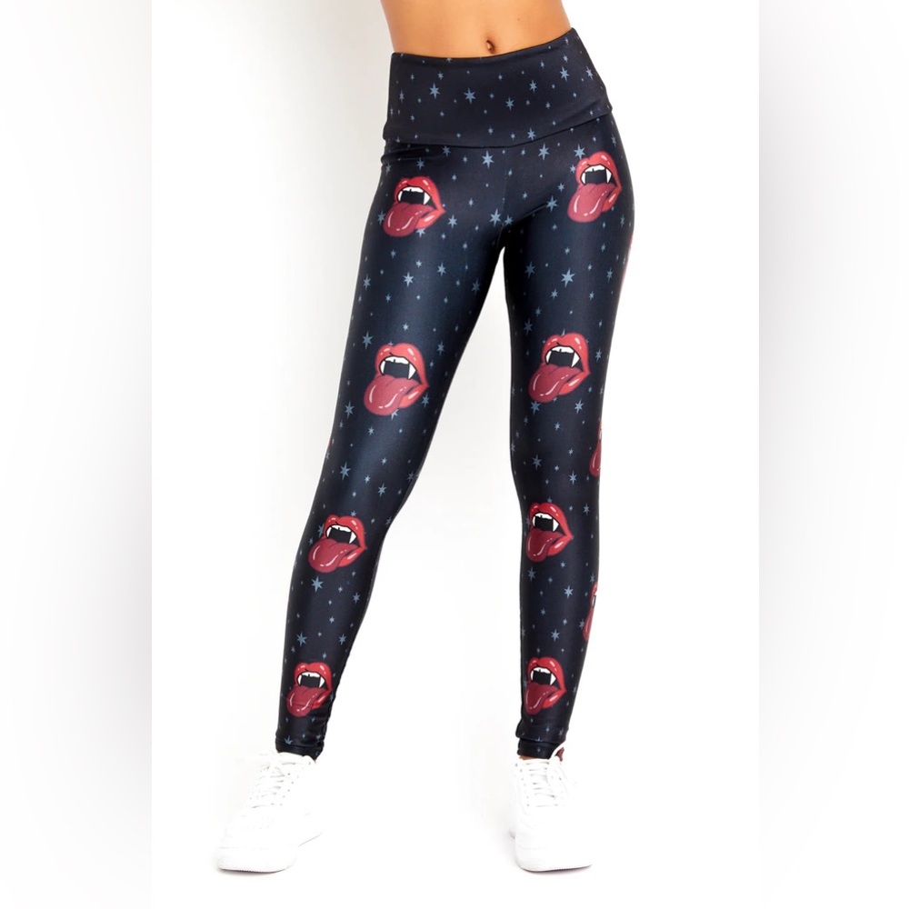 Goldsheep Halloween Collection. Vampire Mouth Legging. Sizes: XS-M. NWT!!